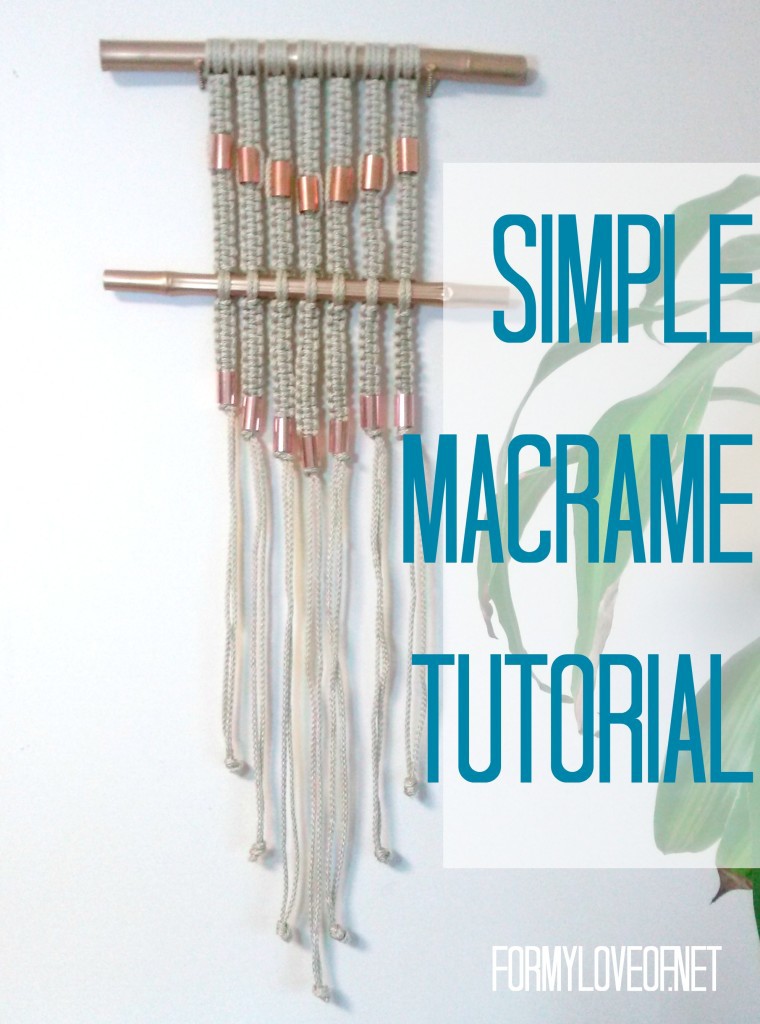 Simple Macrame Wall Hanging Tutorial