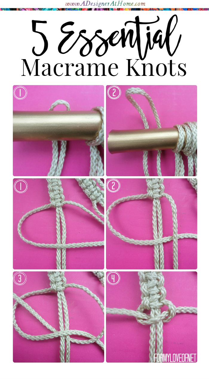 5 essential beginners macrame knots