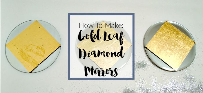 Gold Leaf Diamond Mirrors