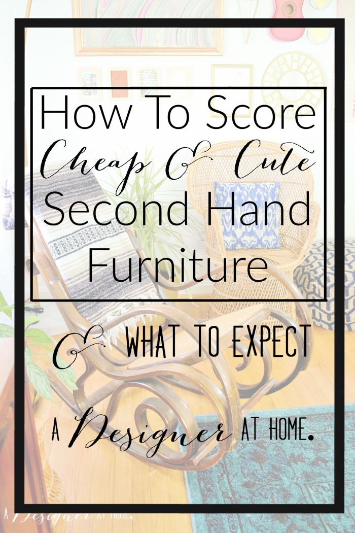 a great overview for second hand furniture purchasers!