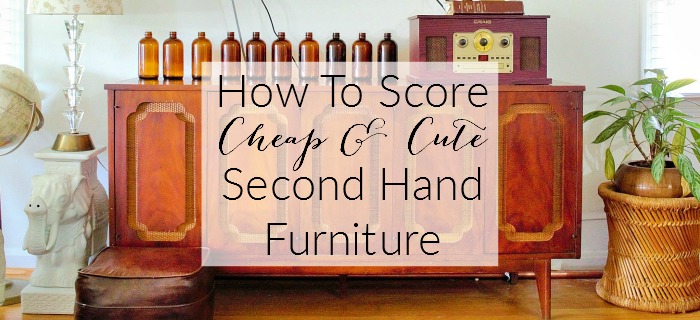 how to score cheap and cute second hand furniture