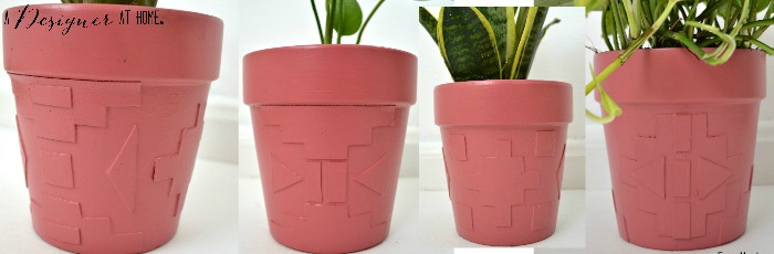 variations of foam shape cut out dimensional painted planters