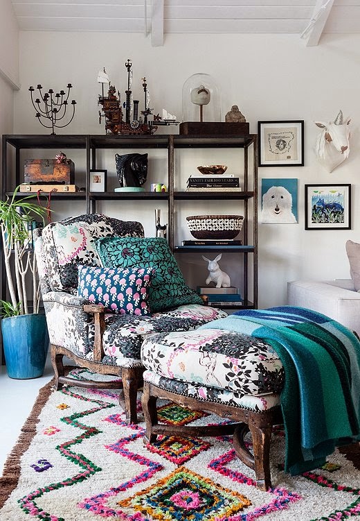 Irene Neuwirth's home via Mix and Chic blog.