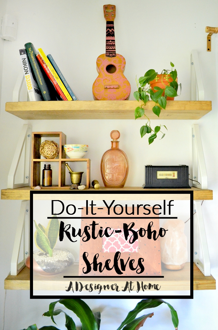 Do-It-Yourself Rustic Boho Shelves tutorial
