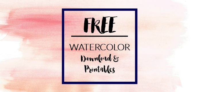 FREE watercolor Download & Printable