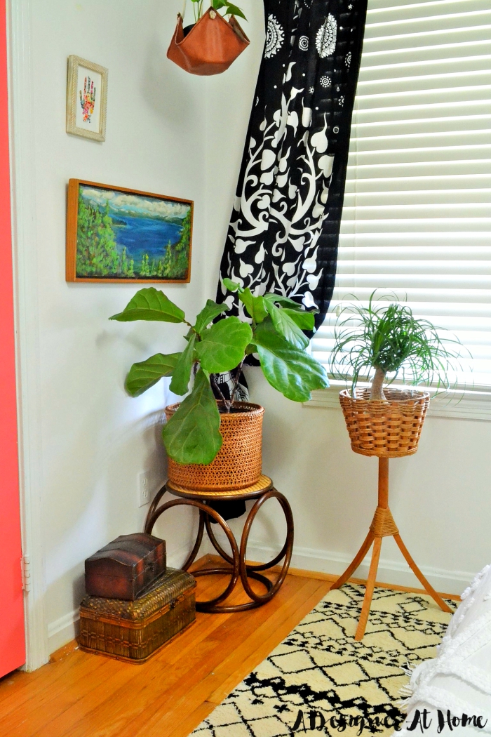 Bohemian Master Bedroom in a Small Home- Room Reveal (lots on DIY and vintage finds!)