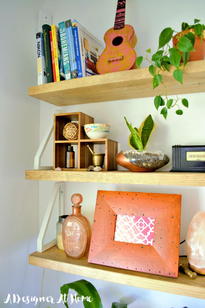 industrial bohemian shelves