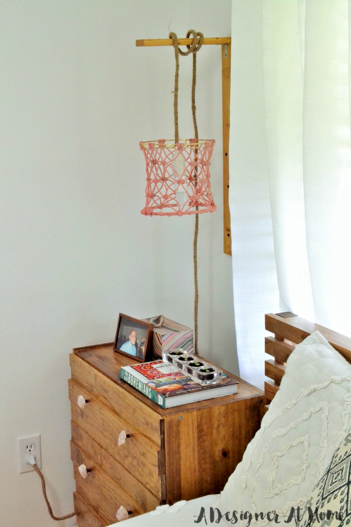 Bohemian Master Bedroom in a Small Home- Room Reveal (lots on DIY and vintage finds!)