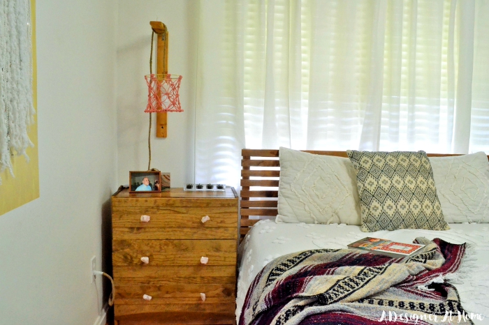 Bohemian Master Bedroom in a Small Home- Room Reveal (lots on DIY and vintage finds!)