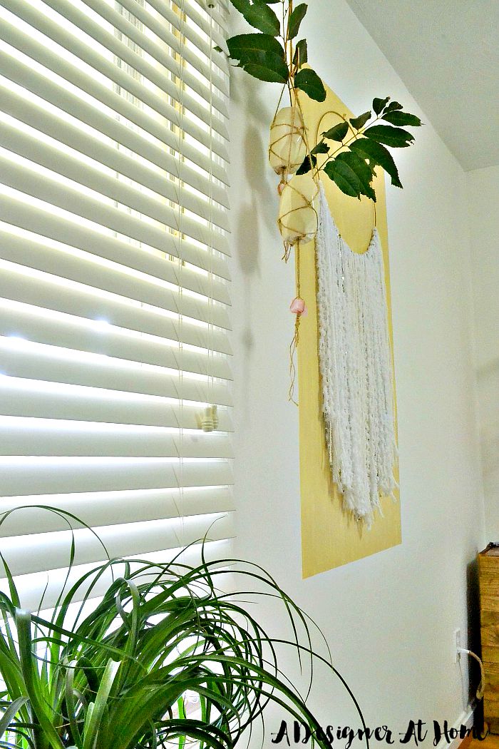 Boho Macrame Hanging Vases with Braided quartz tail