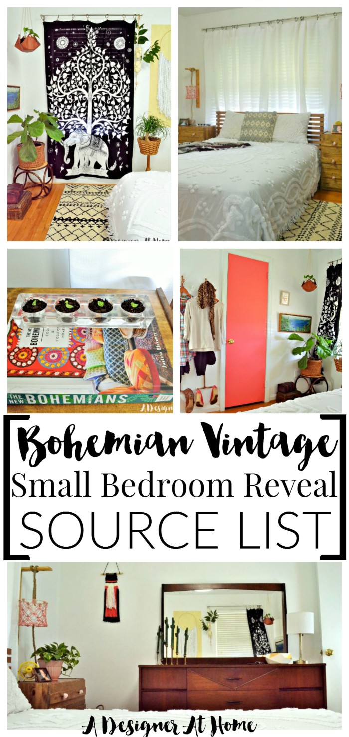 Boho Vintage Eclectic Bedroom Sources A Designer At Home