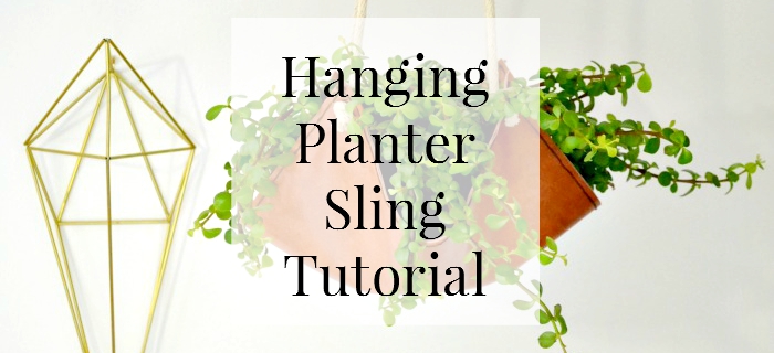 earthy diy leather planter sling