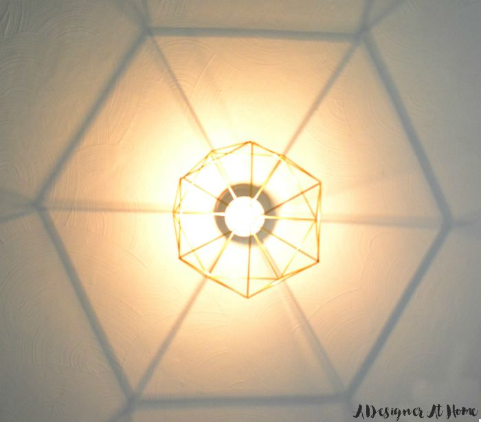 Himmeli Inspired Geometric Brass Light Fixture Tutorial
