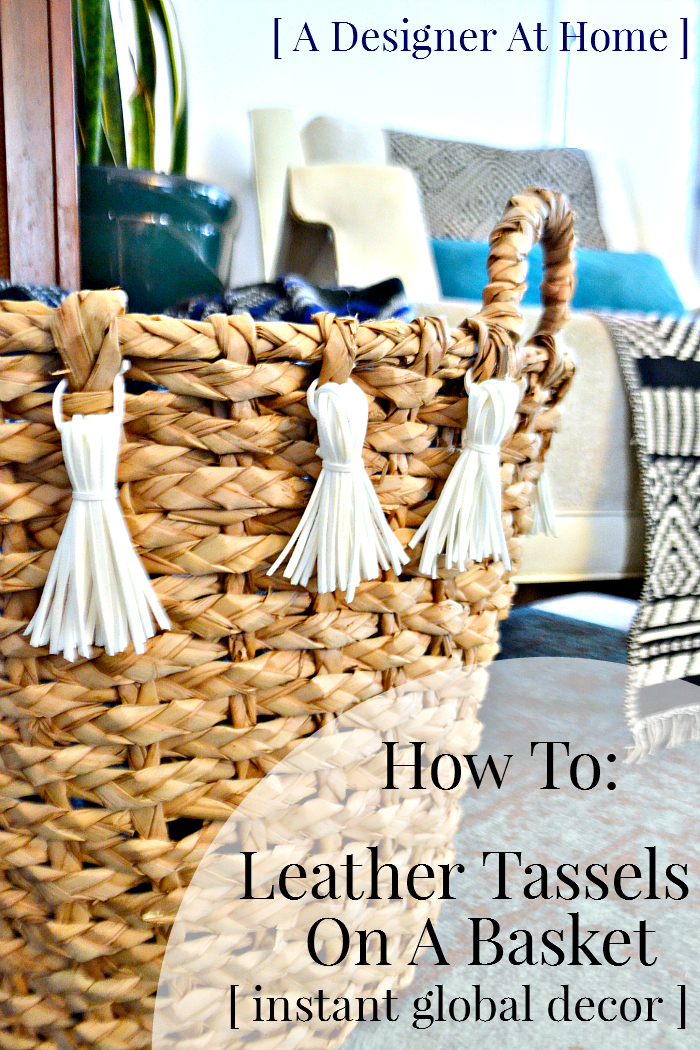 Get the look of global decor for cheap with this instant embellishment how to - leather tassels made with suede string, a video tutorial!