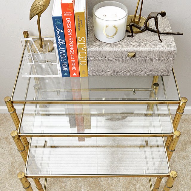 desertdomicileWould you believe me if I told you I paid $23 for this #vintage set of brass bamboo nesting tables?! ? Details on the blog (direct link in profile)!