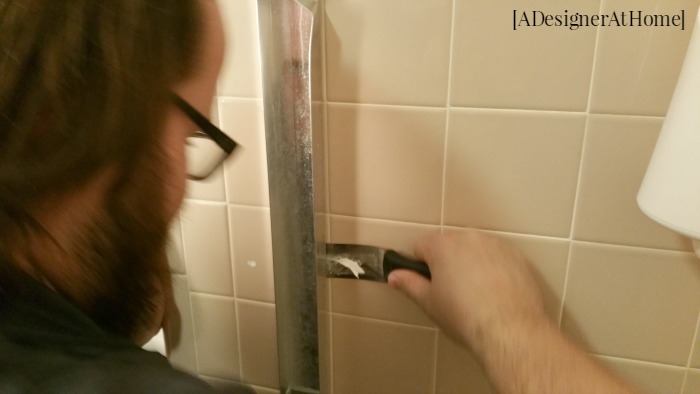 How to remove sliding shower doors without damaging tile