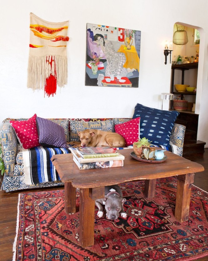 Sasha's Silver Lake Bohemian Bungalow via Apartment Therapy