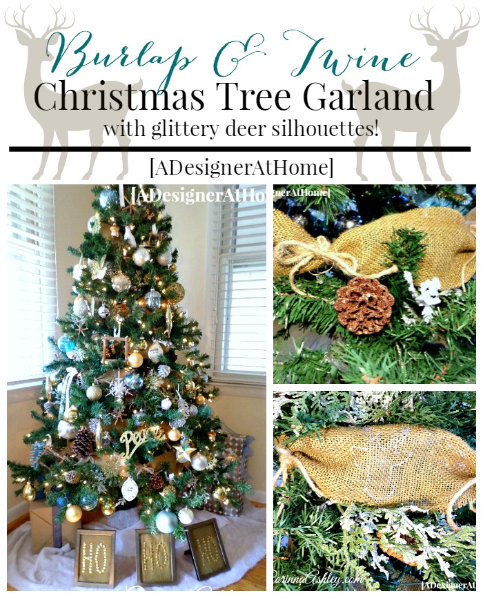 Burlap and Twine Holiday Garland tutorial