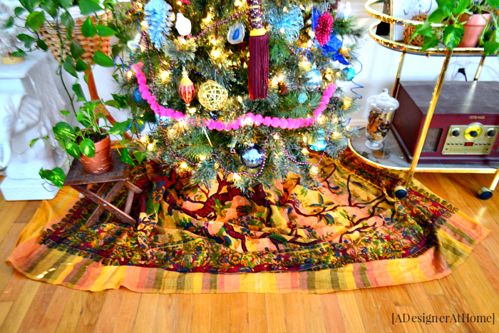 colorful, whimsical, bohemian Christmas Tree