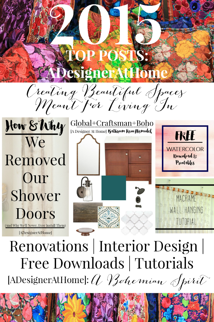 Top Posts of 2015 on A Designer At Home