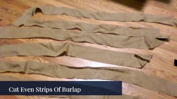 Burlap and Twine Holiday Garland tutorial