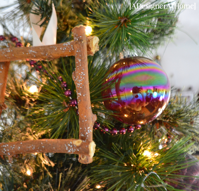 vintage cranberry maroon ornament from the thrift store