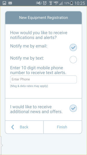 In the event of any issues, you can be notified by your unit by your choice of text or email.