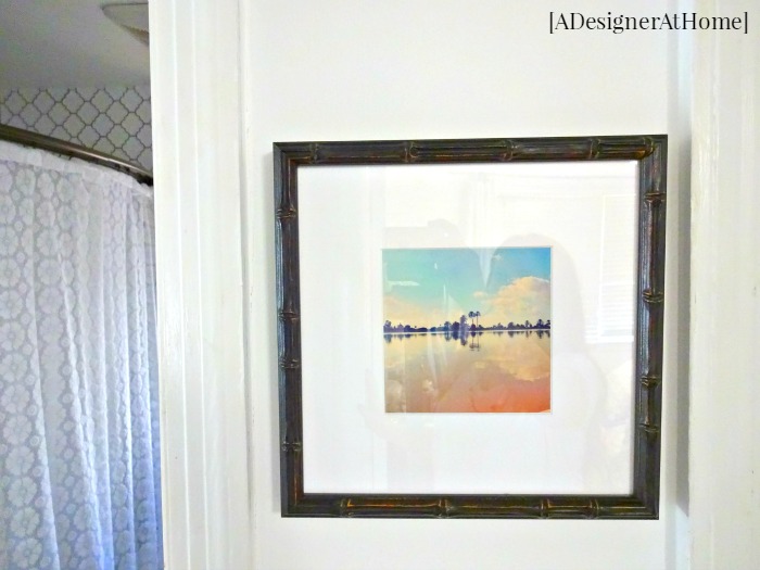 custom framed free art against white walls