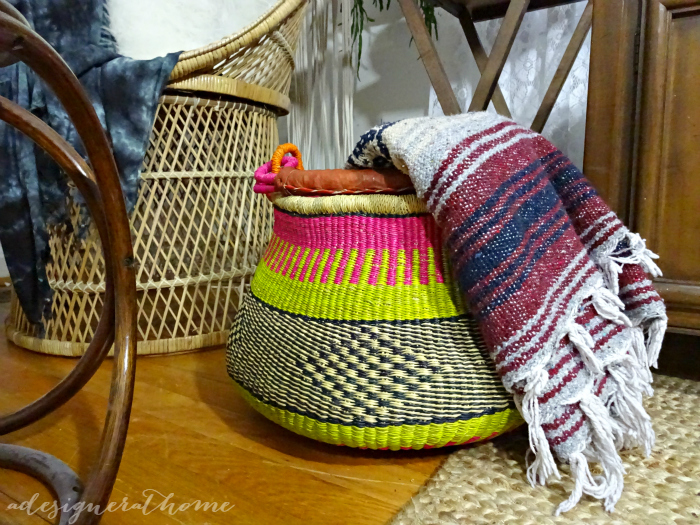 global decor african tribal inspired hand woven basket a designer at home home and garden show find