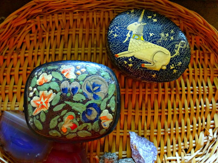 hand decorated gypsy bohemian containers