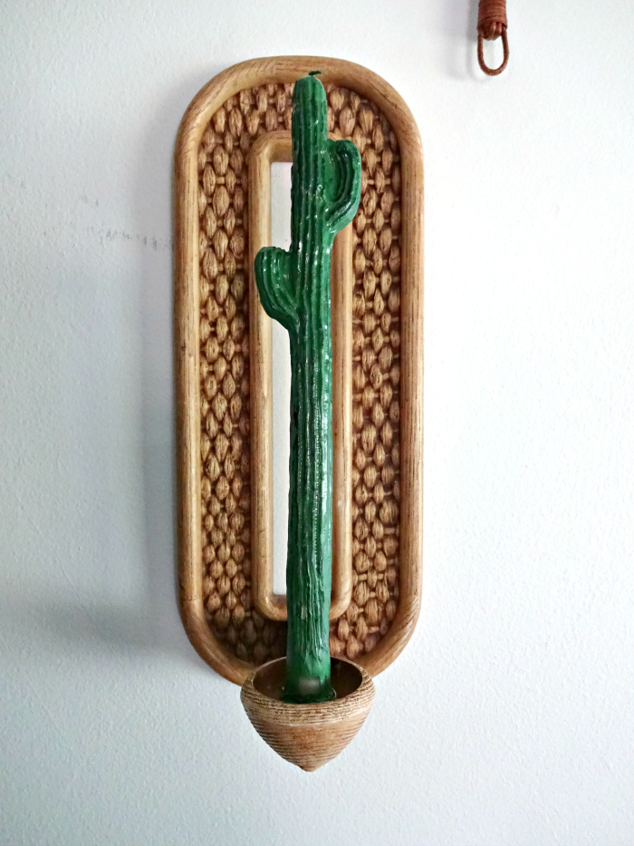 plastic woven wood look wall sconce pair thrifted