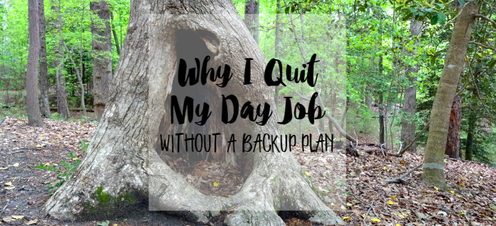why i quit my day job without a backup plan
