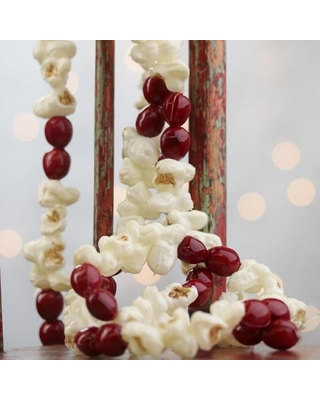 popcorn and cranberry garland via SparkleSoiree on Etsy