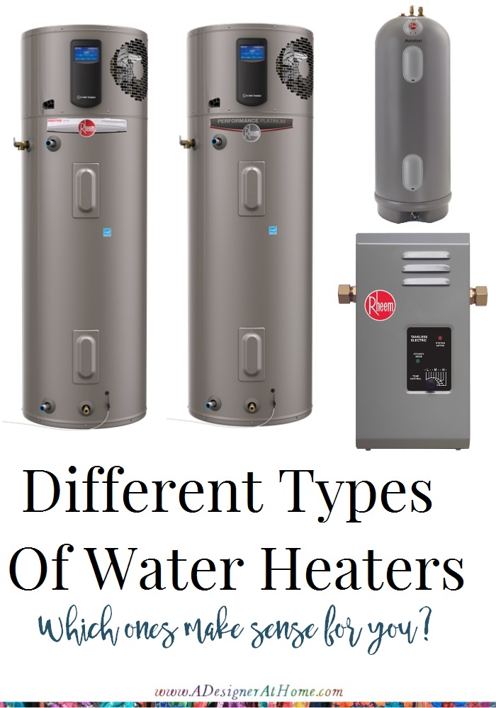 different types of water heaters