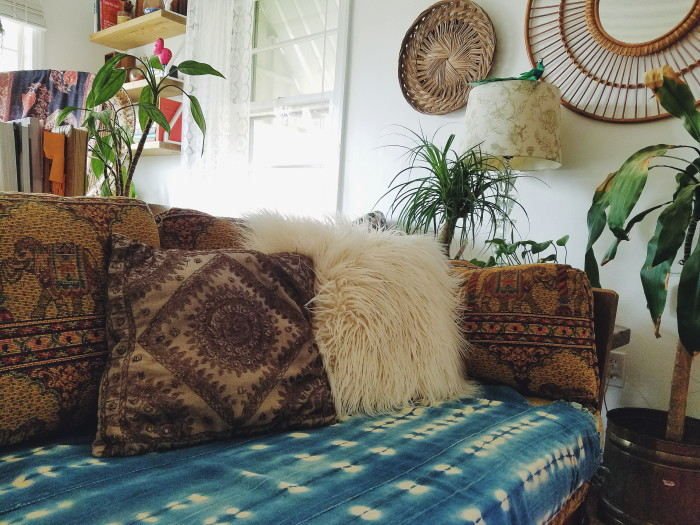 bohemian cozy and warm fall home tour