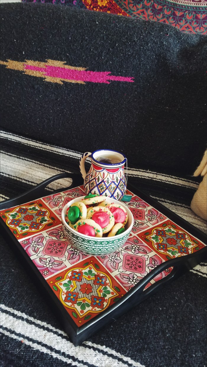 Hand tiled with talavera tile from the cozy casita