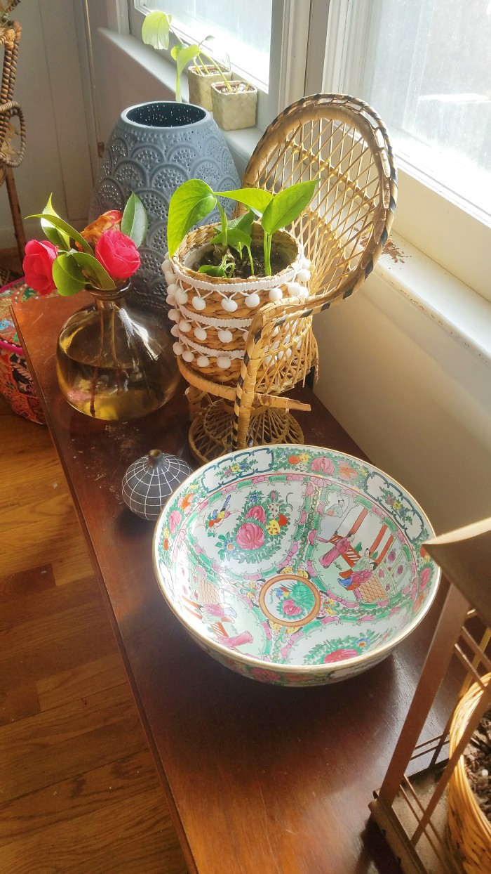 How to start a room design: pretty oriental bowl for a boho dining room