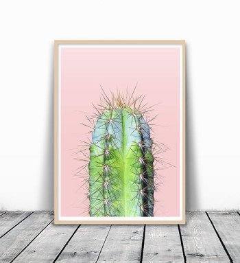 Minimalist Cactus Print