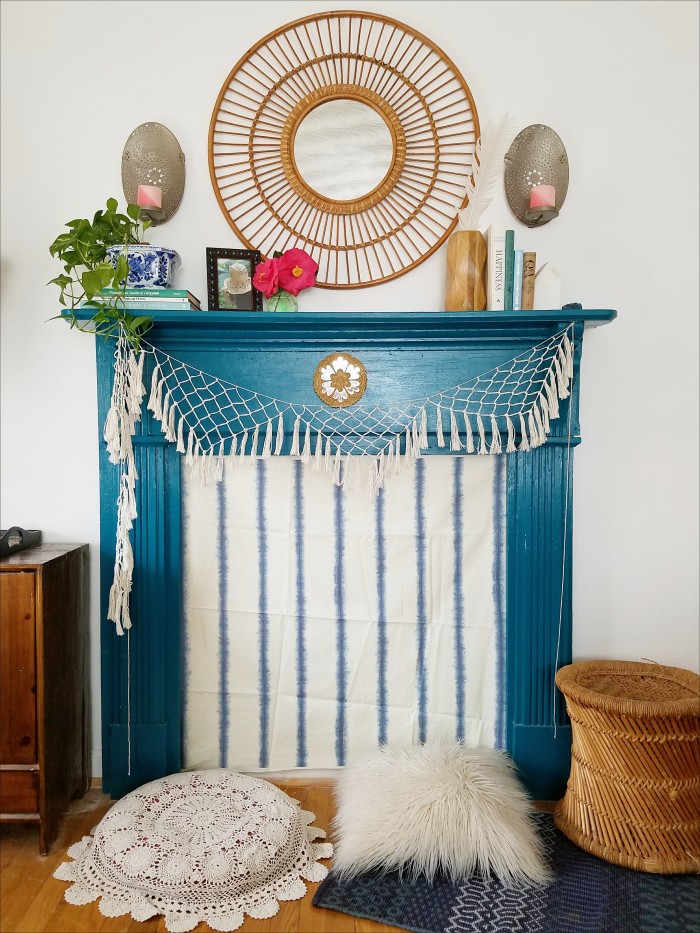 Spring Decorating: Bohemian Mantel