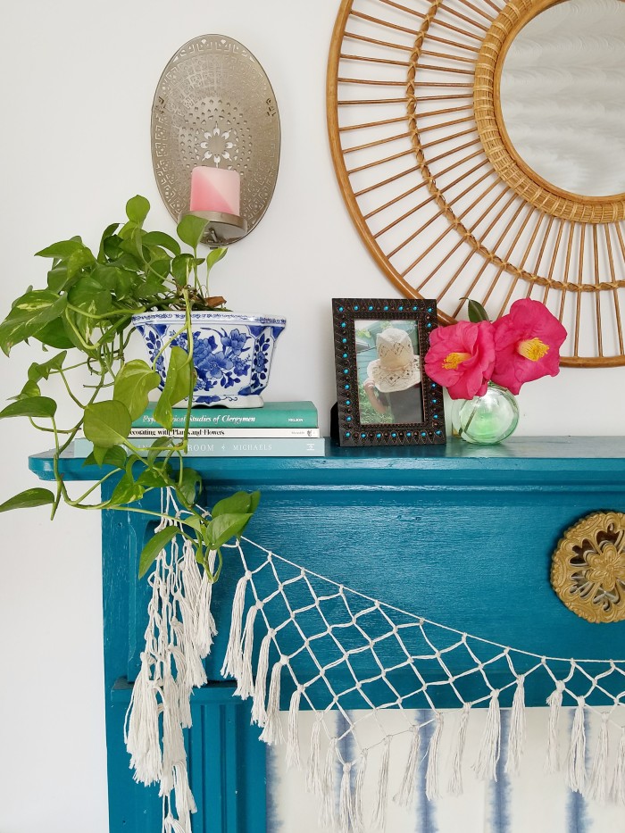 Spring Decorating: Bohemian Mantel