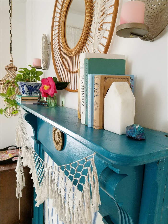 Spring Decorating: Bohemian Mantel