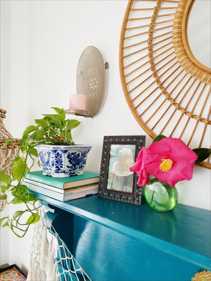 Spring Decorating: Bohemian Mantel