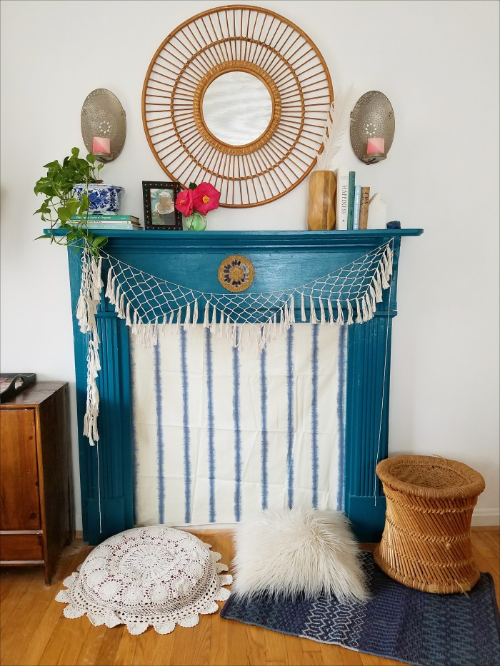 Spring Decorating: Bohemian Mantel