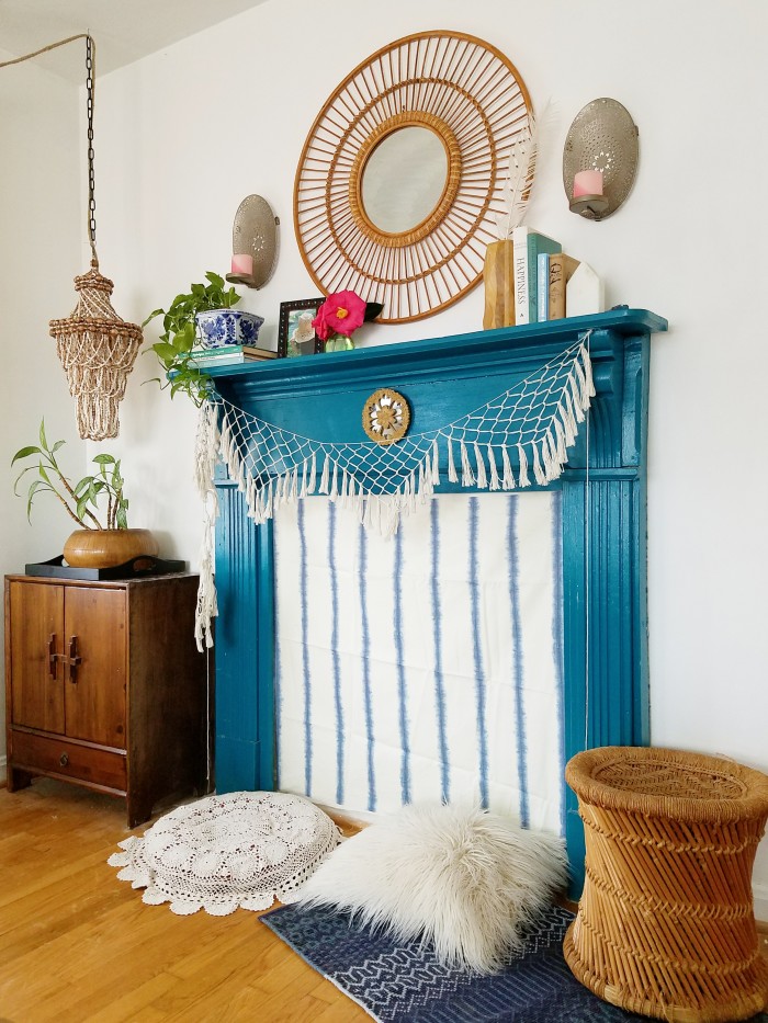 Spring Decorating: Bohemian Mantel