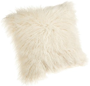 Faux Mongolian Fur Pillow