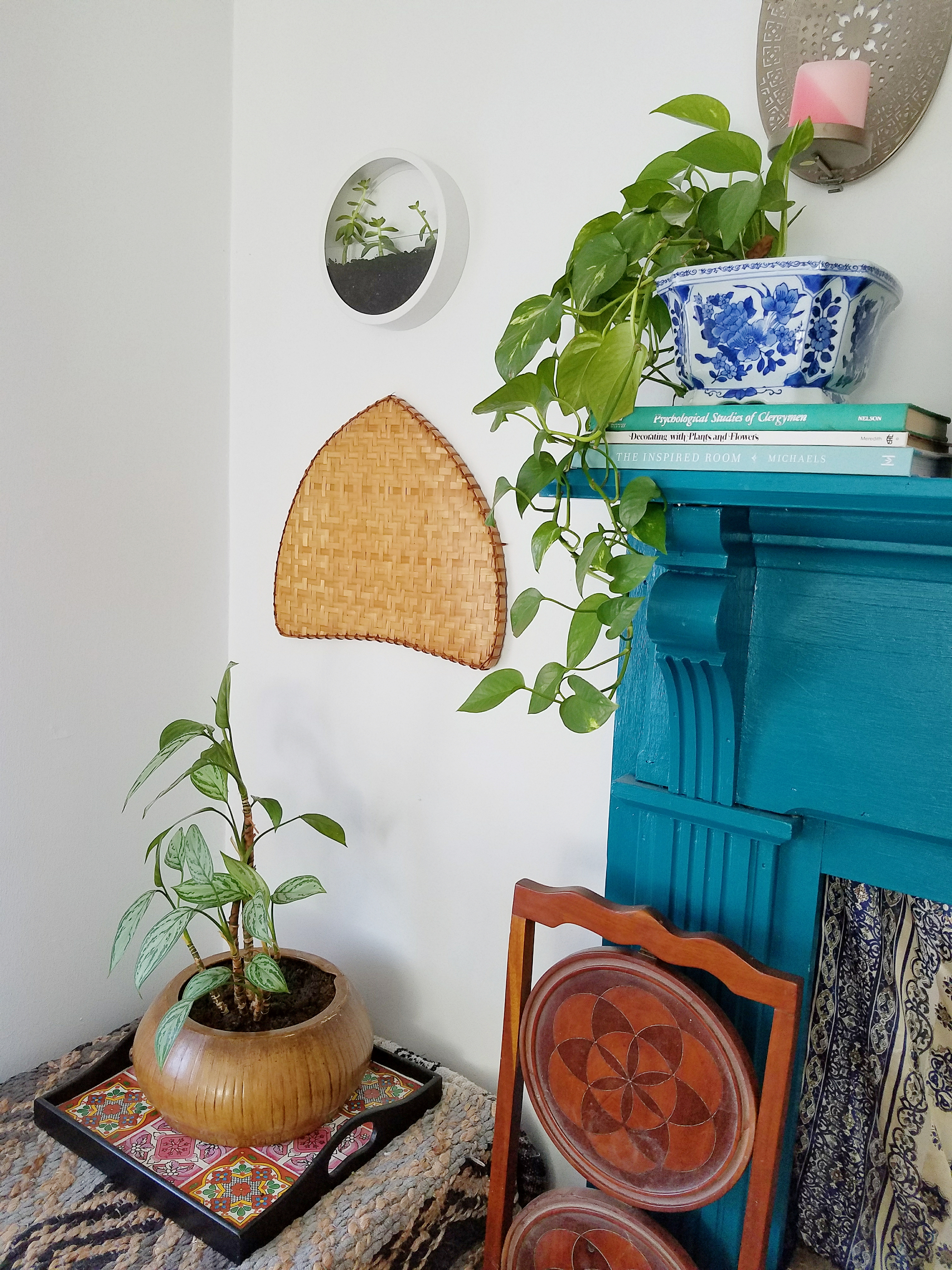 Boho Wall Decor- Modern Wall Planter Frame @adesignerathome