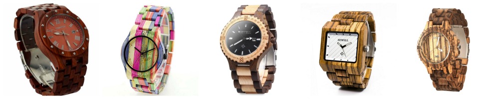 Wood Watches Under $35- wood watch styles for everyone
