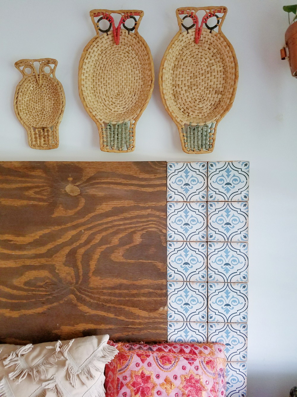 The Global Styler: Moroccan Tile inlaid headboard DIY created by @adesignerathome