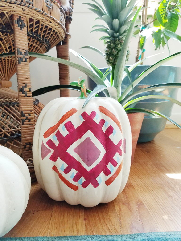 Kilim Inspired Pumpkin Painted Design