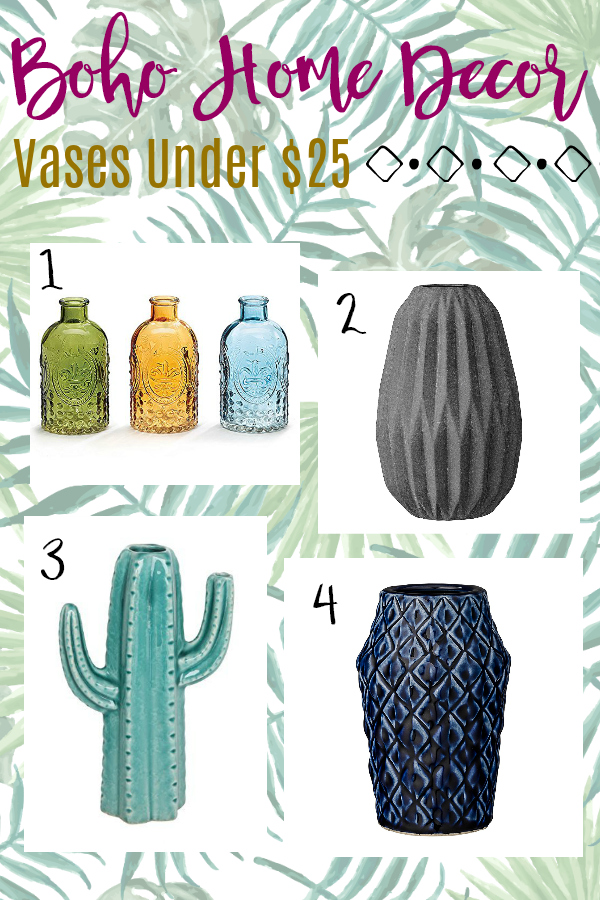 Budget Boho Home Decor Vases Under $25